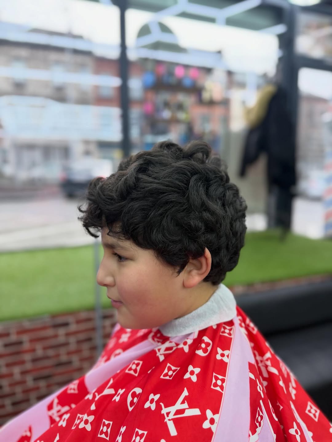 Avant - cheveux ondulés